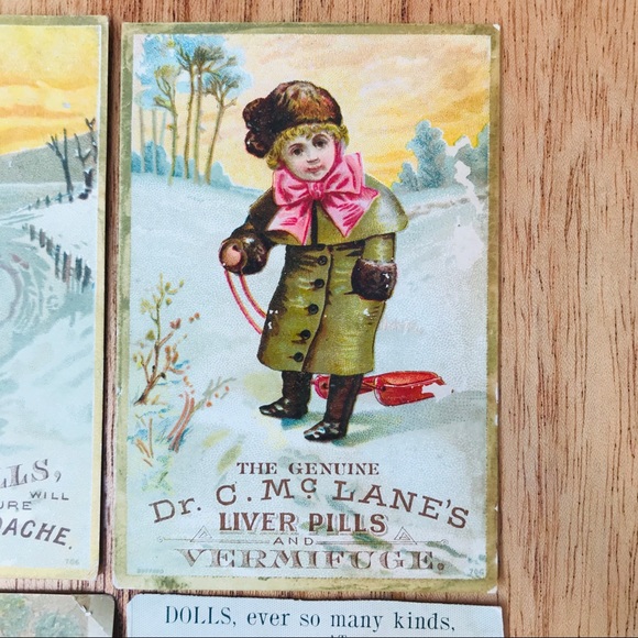 Set of 4 Victorian Trade Cards - Picture 4 of 6